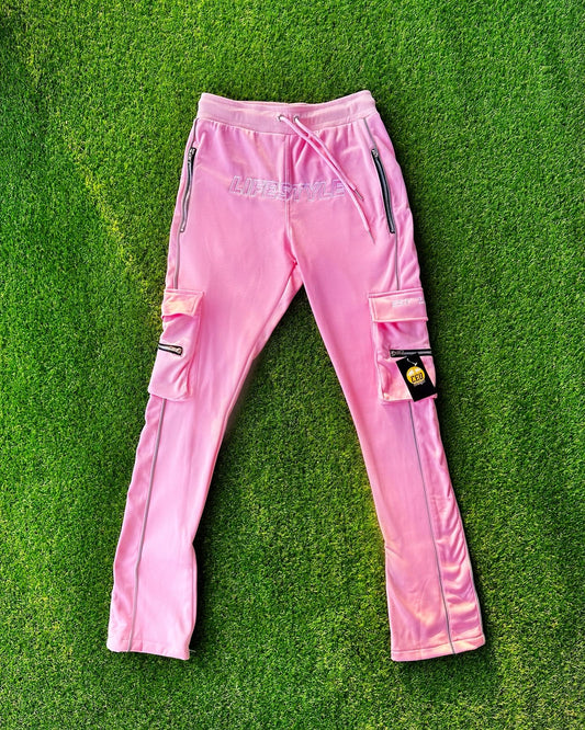 CEO Reflective “Lifestyle” Stacked Pants (Pink)