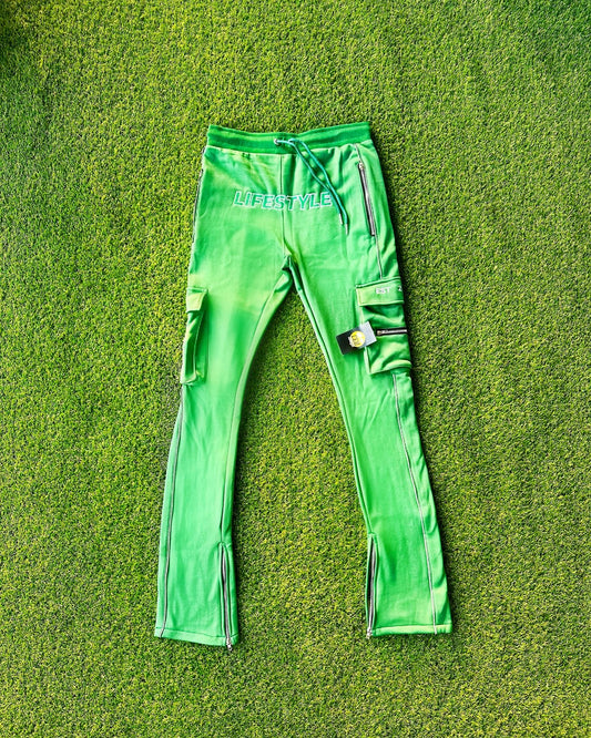 CEO Reflective “Lifestyle” Stacked Pants (Green)