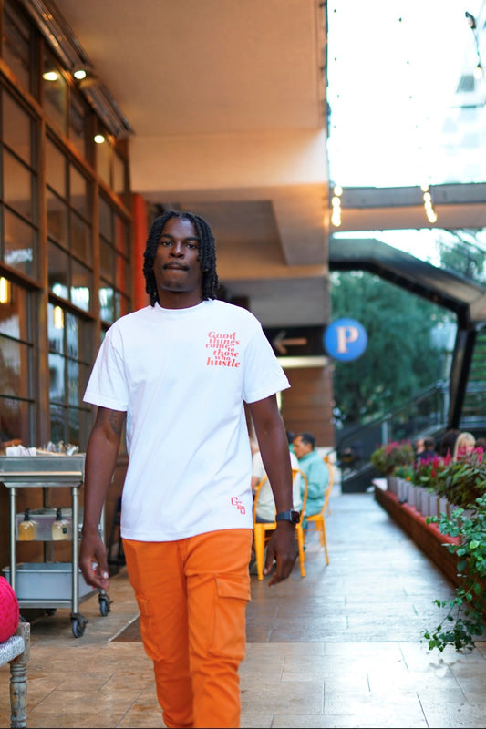 CEO Lifestyle "Hustle" Tee (Orange)